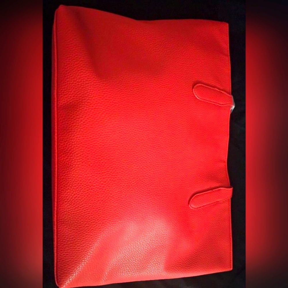 Red tote bag